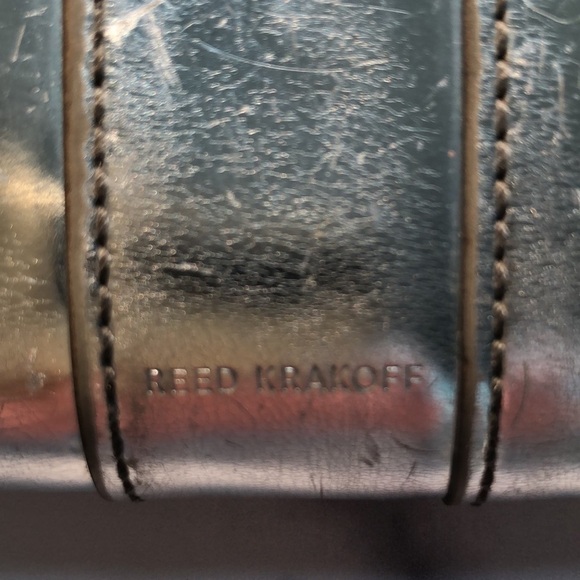 Reed Krakoff Silver Leather Zip Around Ribbon Large Wallet Flawed - Picture 3 of 14